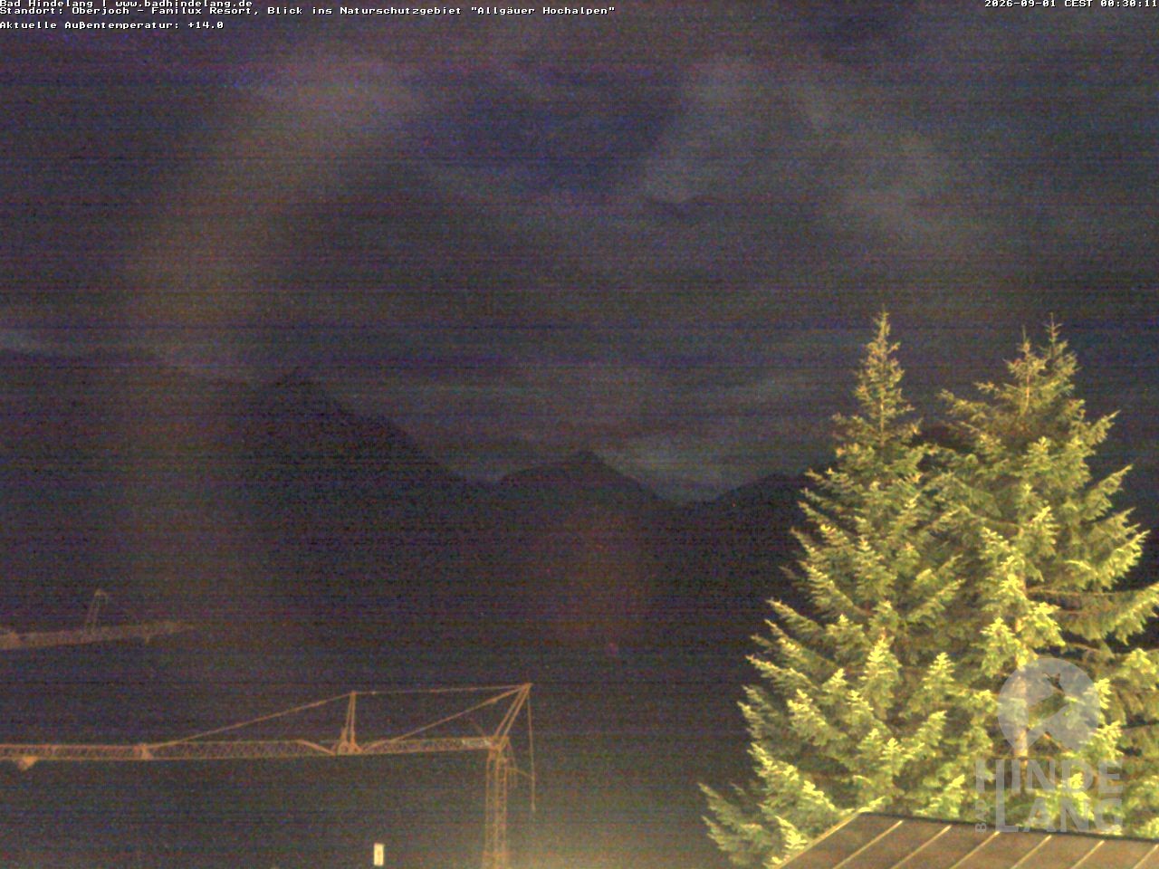 Archiv Foto Webcam Naturschutzgebiet "Allgäuer Hochalpen" vom Kinderhotel Oberjoch aus gesehen