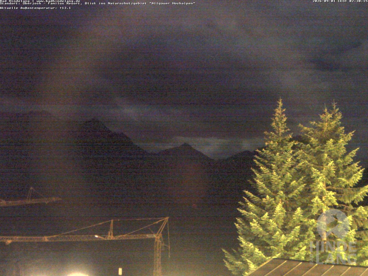 Archiv Foto Webcam Naturschutzgebiet "Allgäuer Hochalpen" vom Kinderhotel Oberjoch aus gesehen