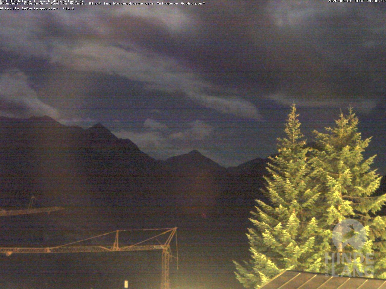 Archiv Foto Webcam Naturschutzgebiet "Allgäuer Hochalpen" vom Kinderhotel Oberjoch aus gesehen