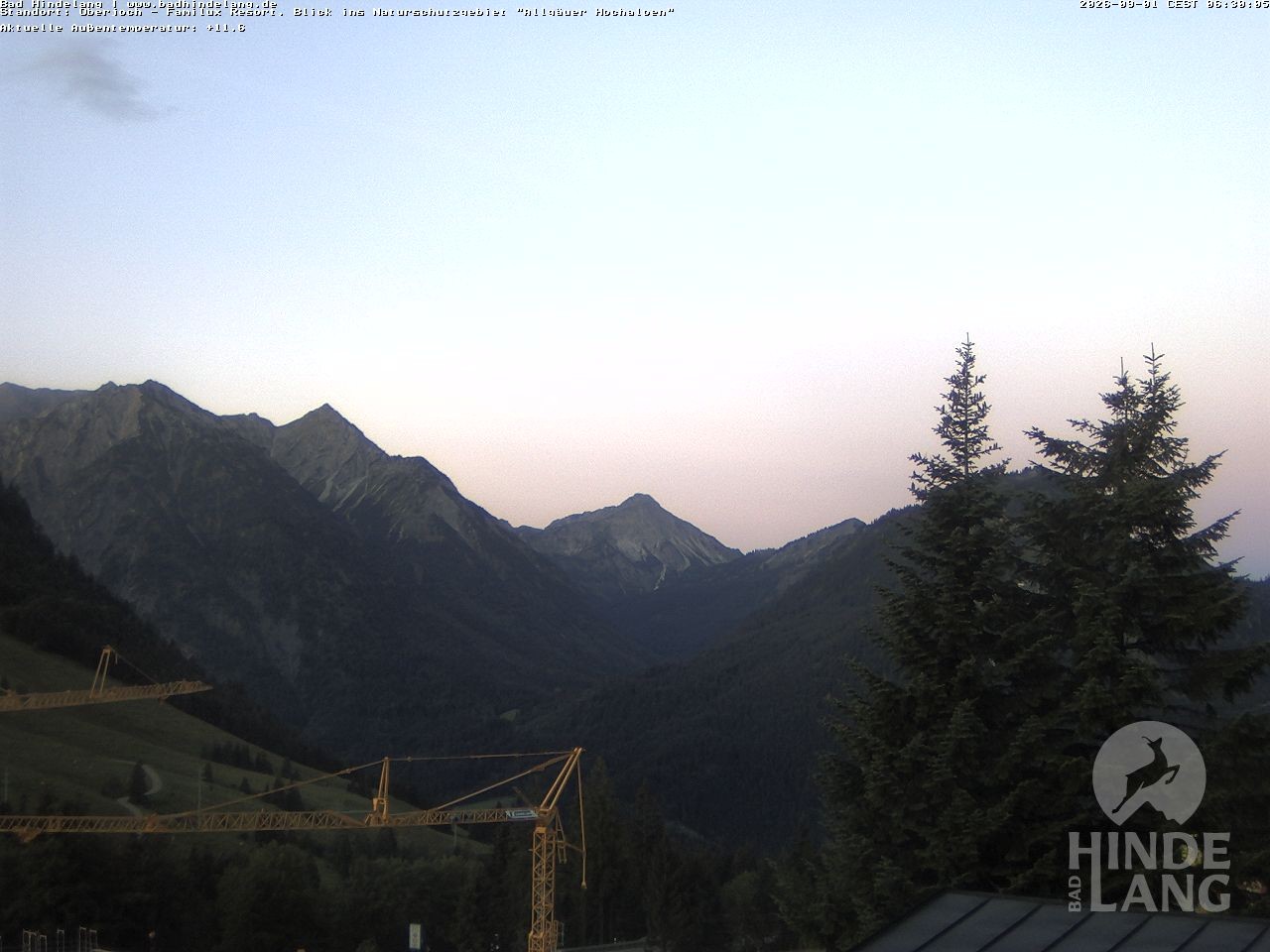 Archiv Foto Webcam Naturschutzgebiet "Allgäuer Hochalpen" vom Kinderhotel Oberjoch aus gesehen