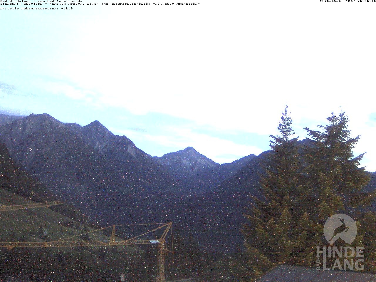 Archiv Foto Webcam Naturschutzgebiet "Allgäuer Hochalpen" vom Kinderhotel Oberjoch aus gesehen