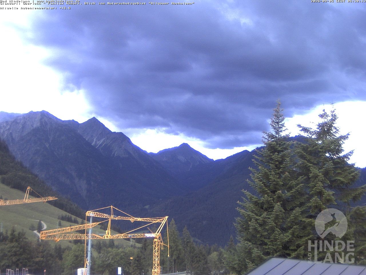 Archiv Foto Webcam Naturschutzgebiet "Allgäuer Hochalpen" vom Kinderhotel Oberjoch aus gesehen