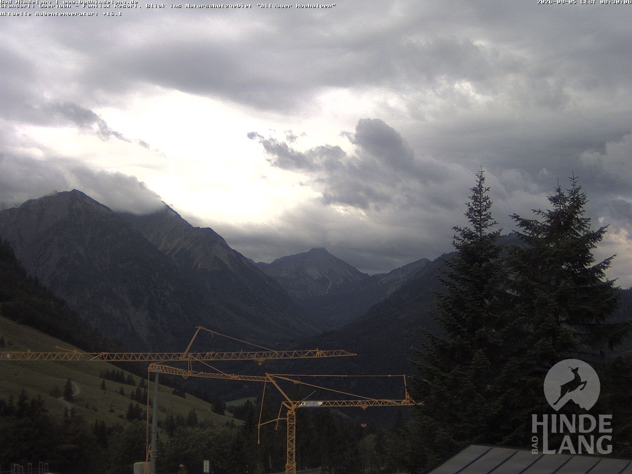 Archiv Foto Webcam Naturschutzgebiet "Allgäuer Hochalpen" vom Kinderhotel Oberjoch aus gesehen