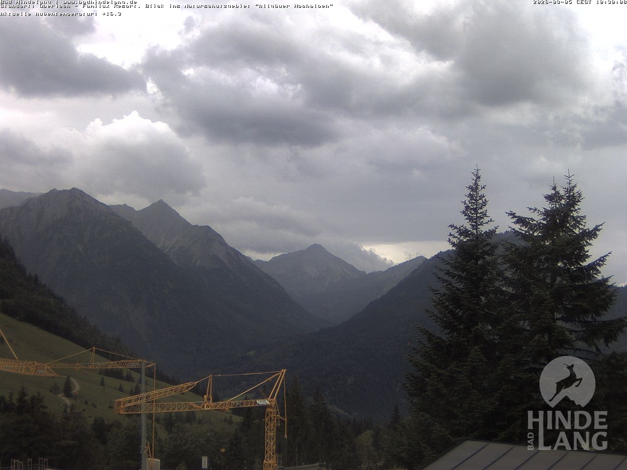 Archiv Foto Webcam Naturschutzgebiet "Allgäuer Hochalpen" vom Kinderhotel Oberjoch aus gesehen