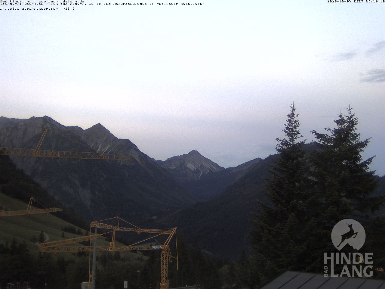 Archiv Foto Webcam Naturschutzgebiet "Allgäuer Hochalpen" vom Kinderhotel Oberjoch aus gesehen