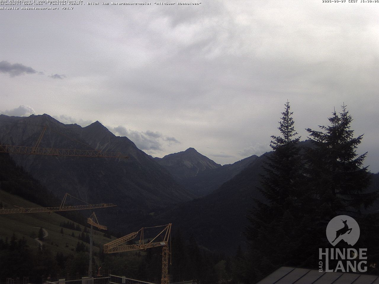 Archiv Foto Webcam Naturschutzgebiet "Allgäuer Hochalpen" vom Kinderhotel Oberjoch aus gesehen