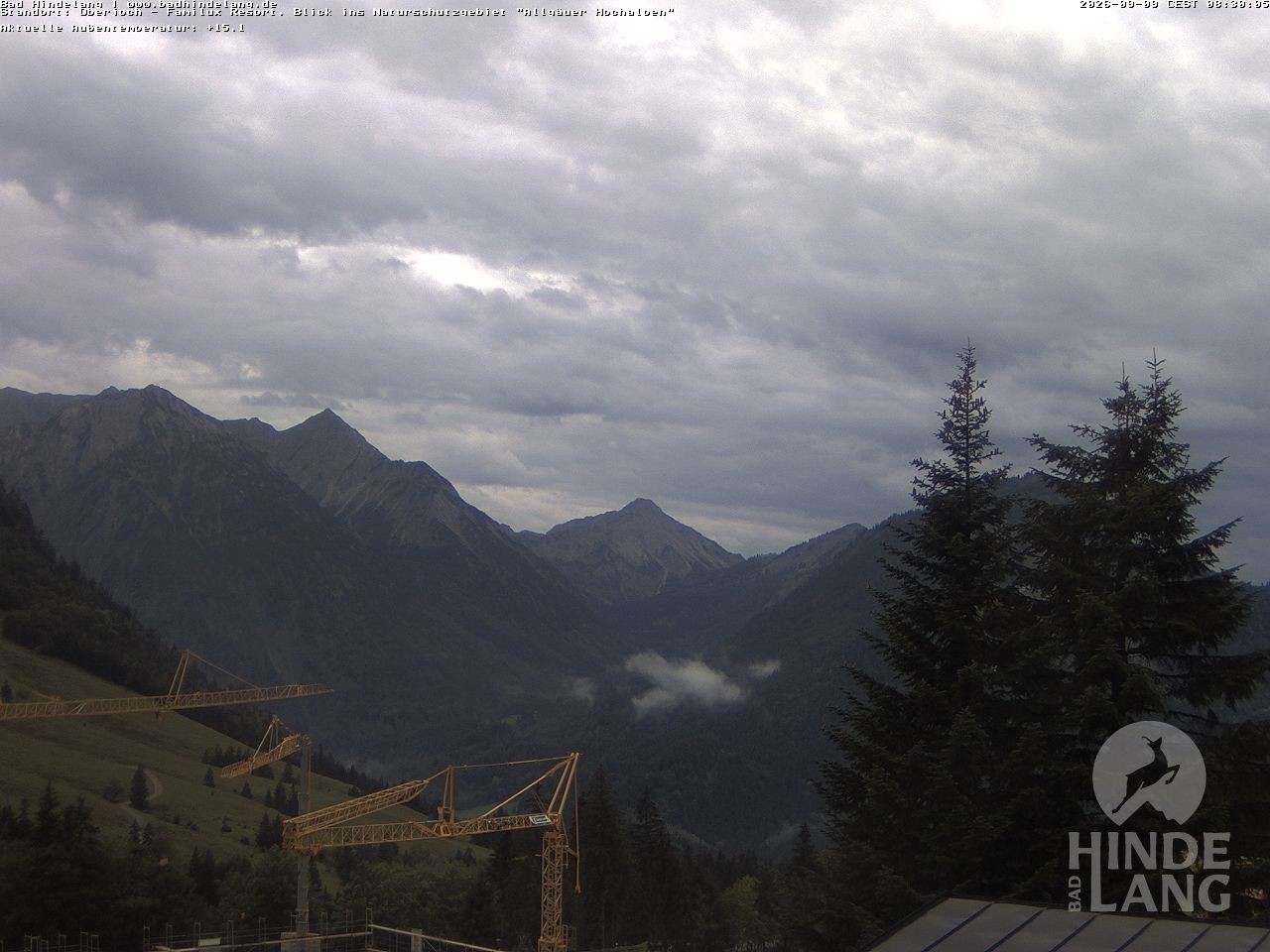 Archiv Foto Webcam Naturschutzgebiet "Allgäuer Hochalpen" vom Kinderhotel Oberjoch aus gesehen
