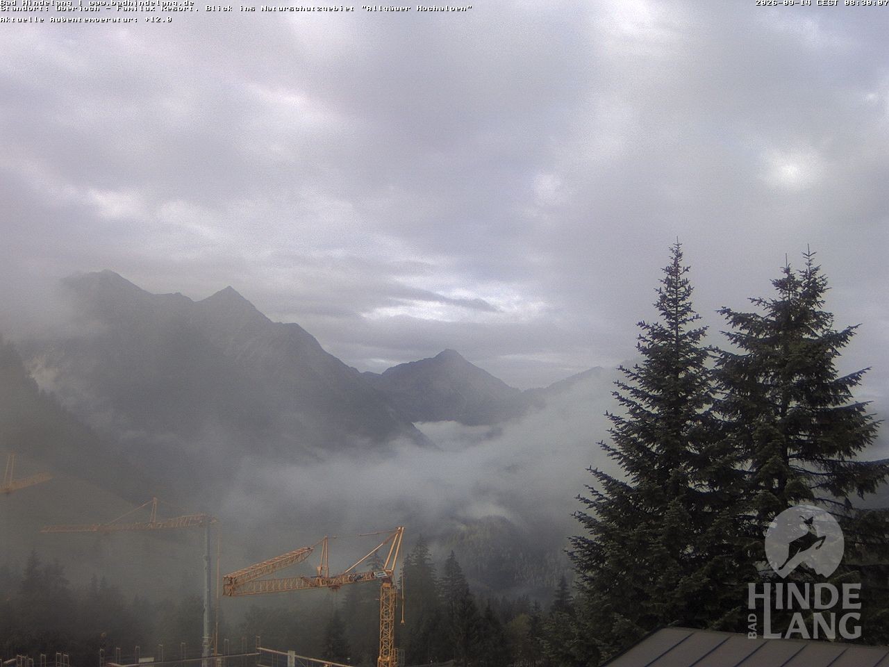 Archiv Foto Webcam Naturschutzgebiet "Allgäuer Hochalpen" vom Kinderhotel Oberjoch aus gesehen