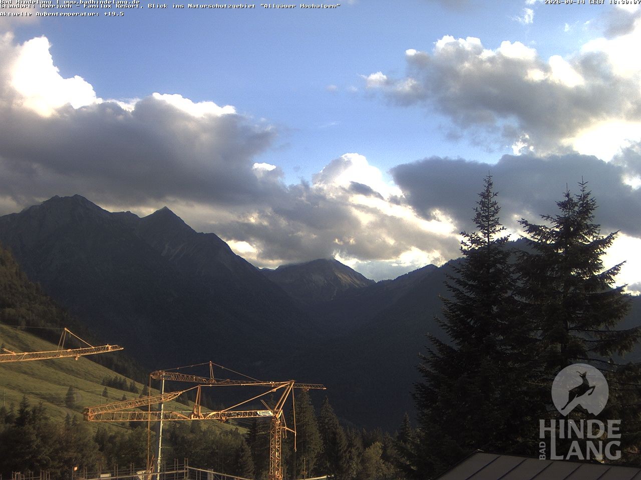 Archiv Foto Webcam Naturschutzgebiet "Allgäuer Hochalpen" vom Kinderhotel Oberjoch aus gesehen