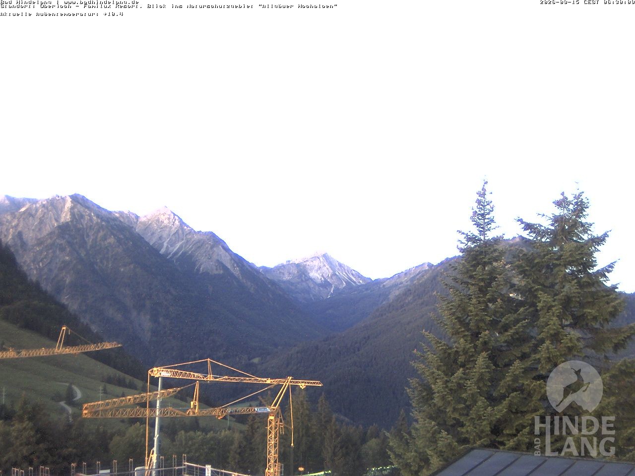 Archiv Foto Webcam Naturschutzgebiet "Allgäuer Hochalpen" vom Kinderhotel Oberjoch aus gesehen