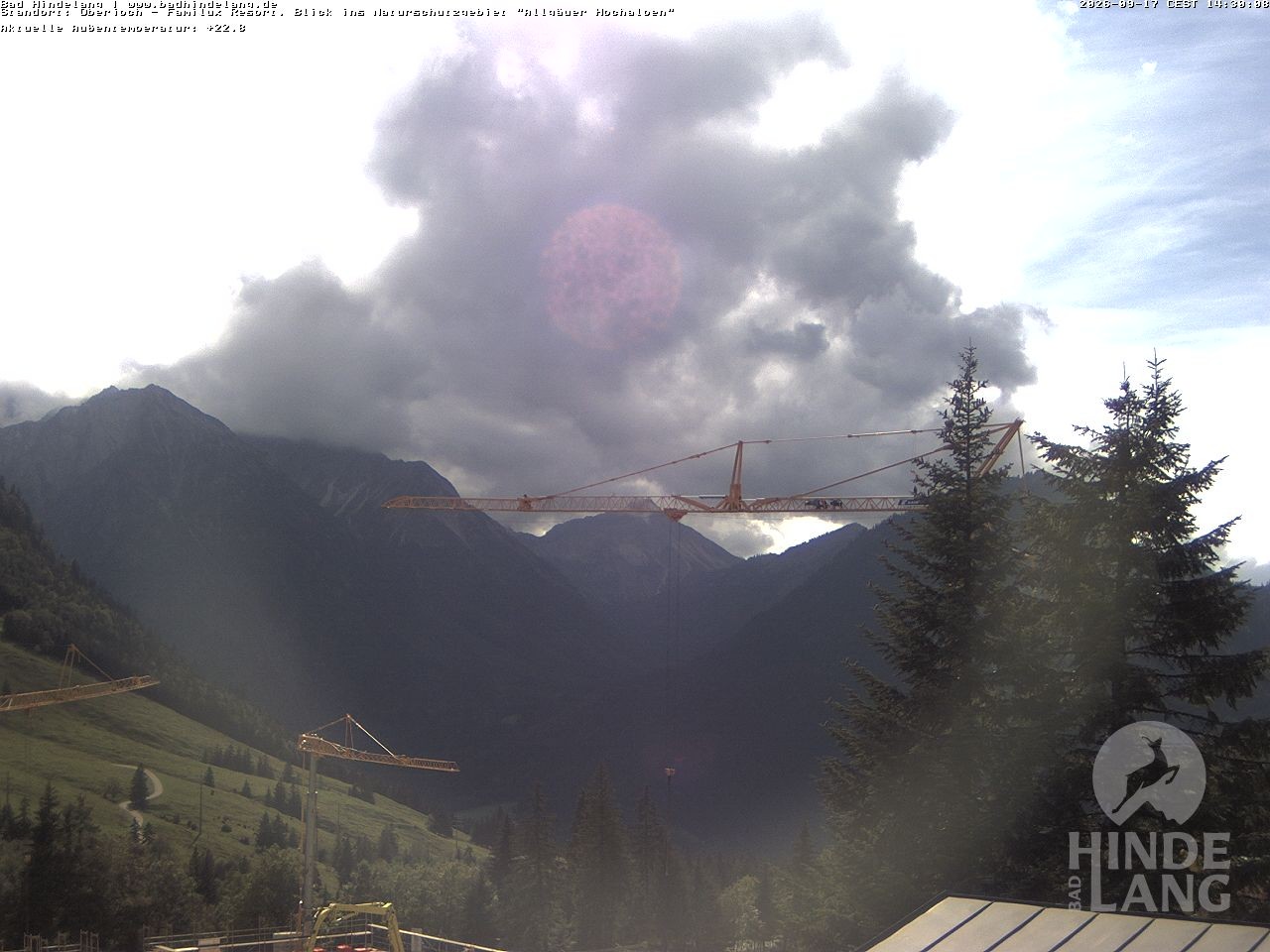 Archiv Foto Webcam Naturschutzgebiet "Allgäuer Hochalpen" vom Kinderhotel Oberjoch aus gesehen