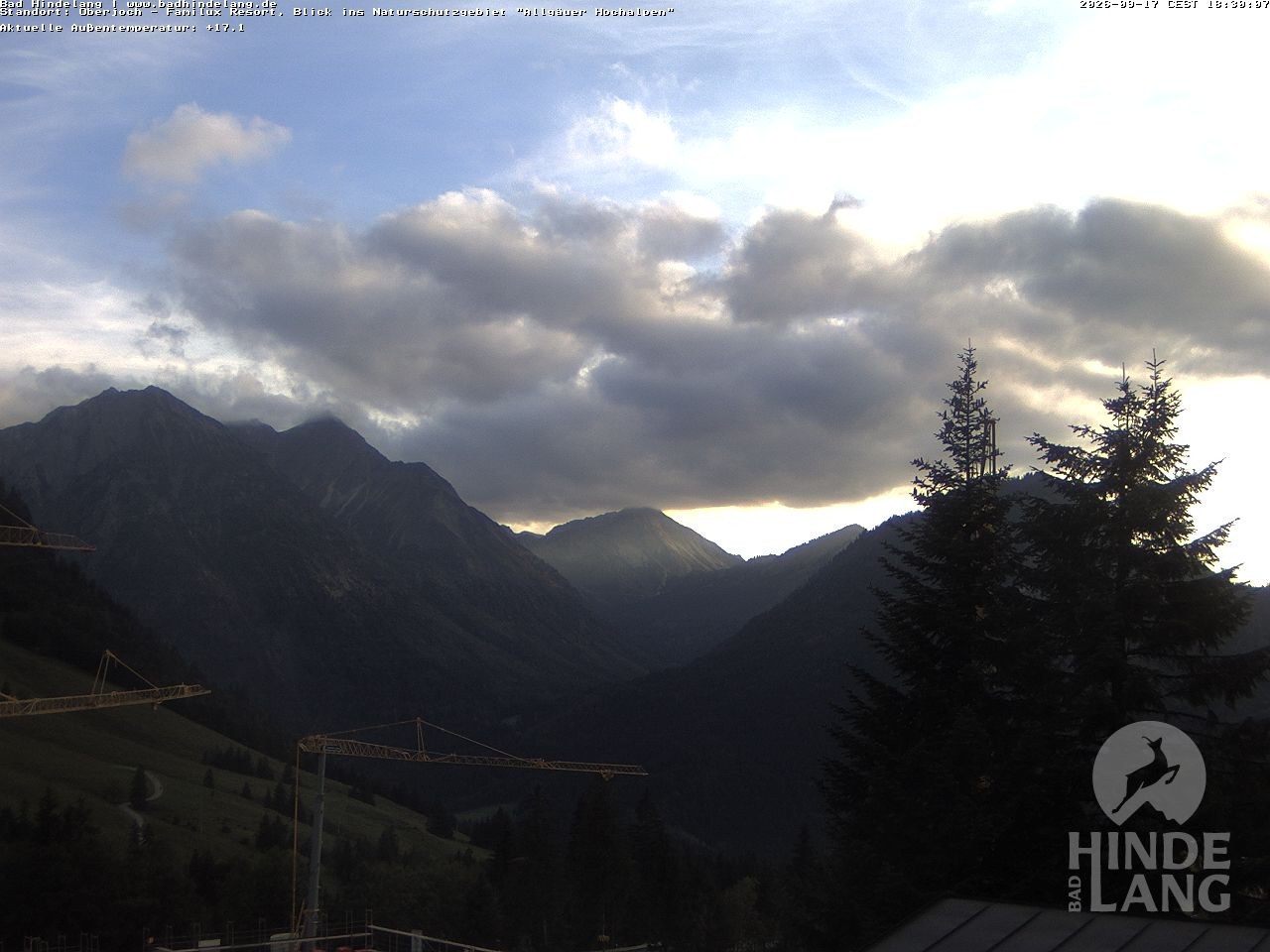 Archiv Foto Webcam Naturschutzgebiet "Allgäuer Hochalpen" vom Kinderhotel Oberjoch aus gesehen
