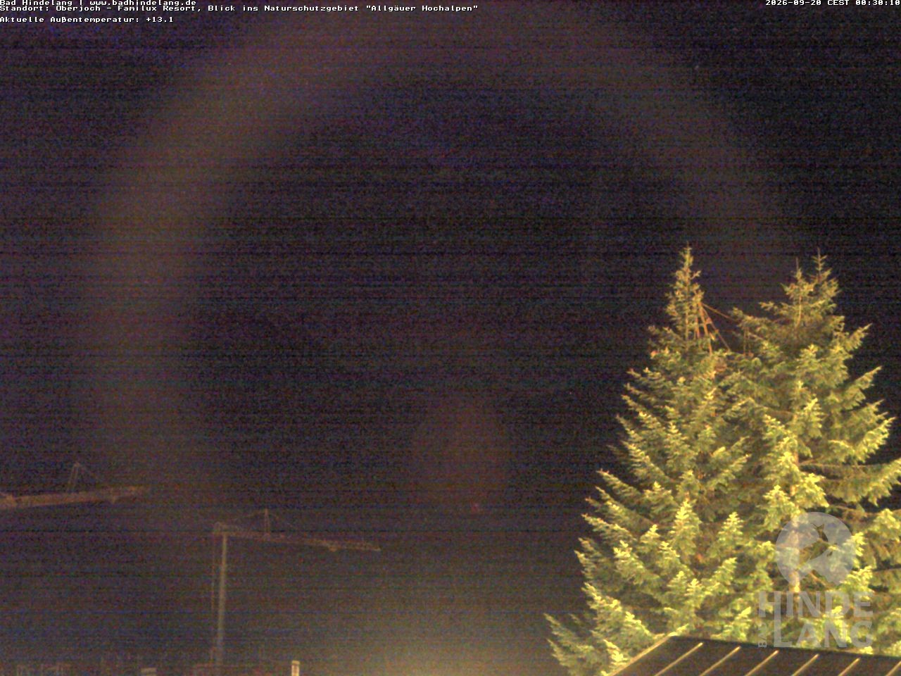 Archived image Webcam Kids hotel Oberjoch: view at the nature reseve "Allgäuer Hochalpen"