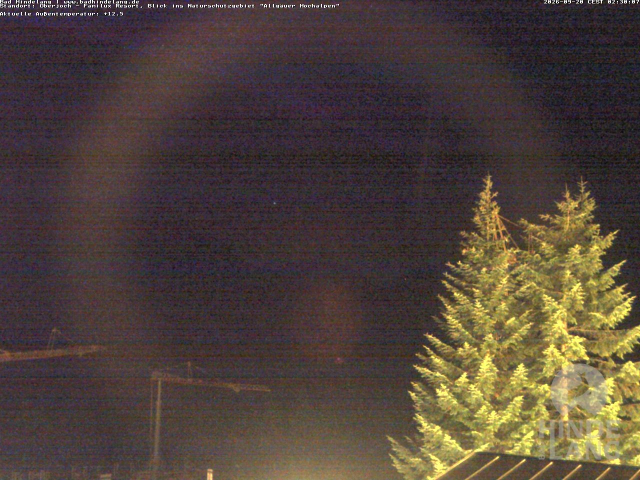 Archived image Webcam Kids hotel Oberjoch: view at the nature reseve "Allgäuer Hochalpen"