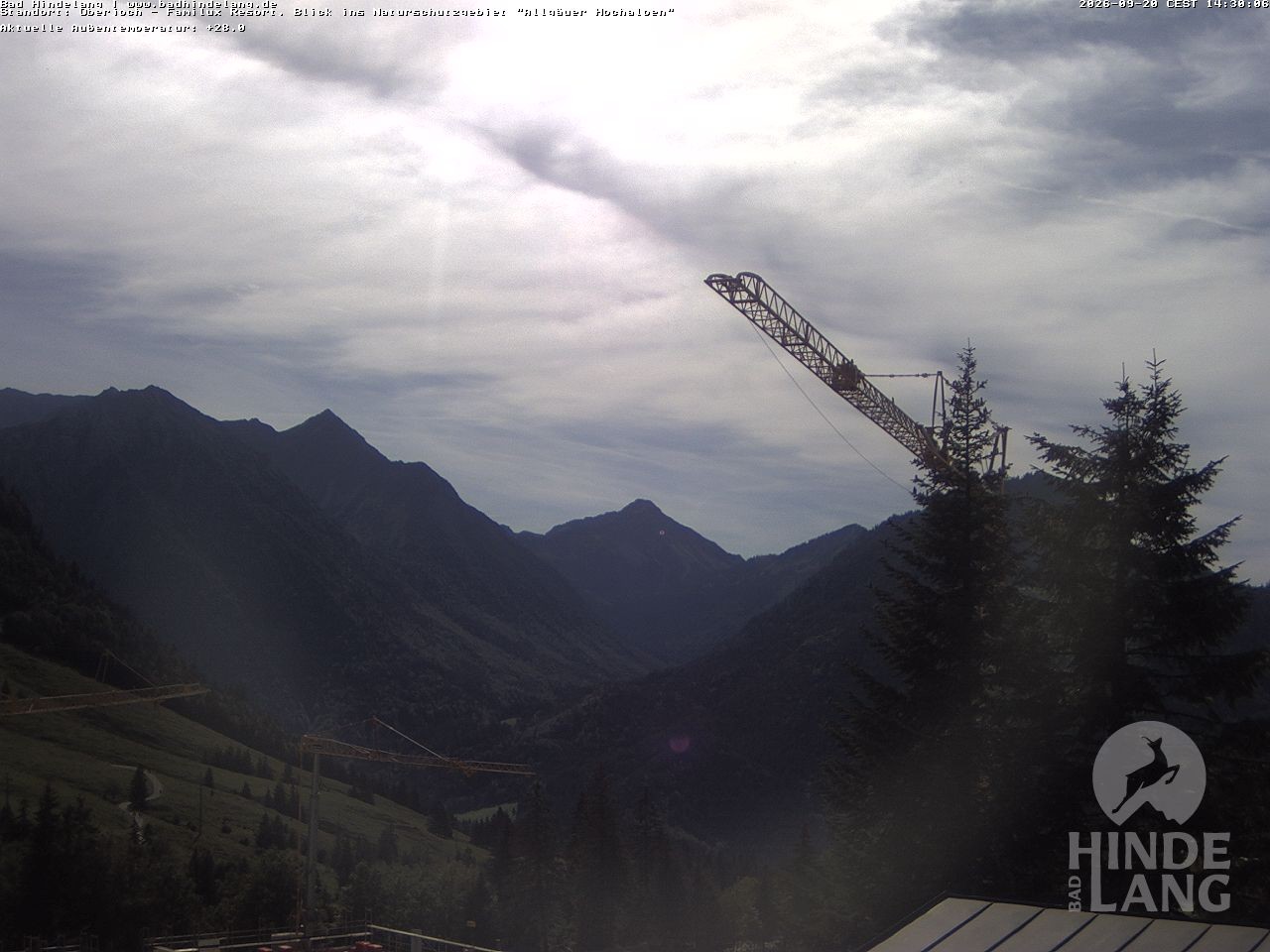 Archiv Foto Webcam Naturschutzgebiet "Allgäuer Hochalpen" vom Kinderhotel Oberjoch aus gesehen