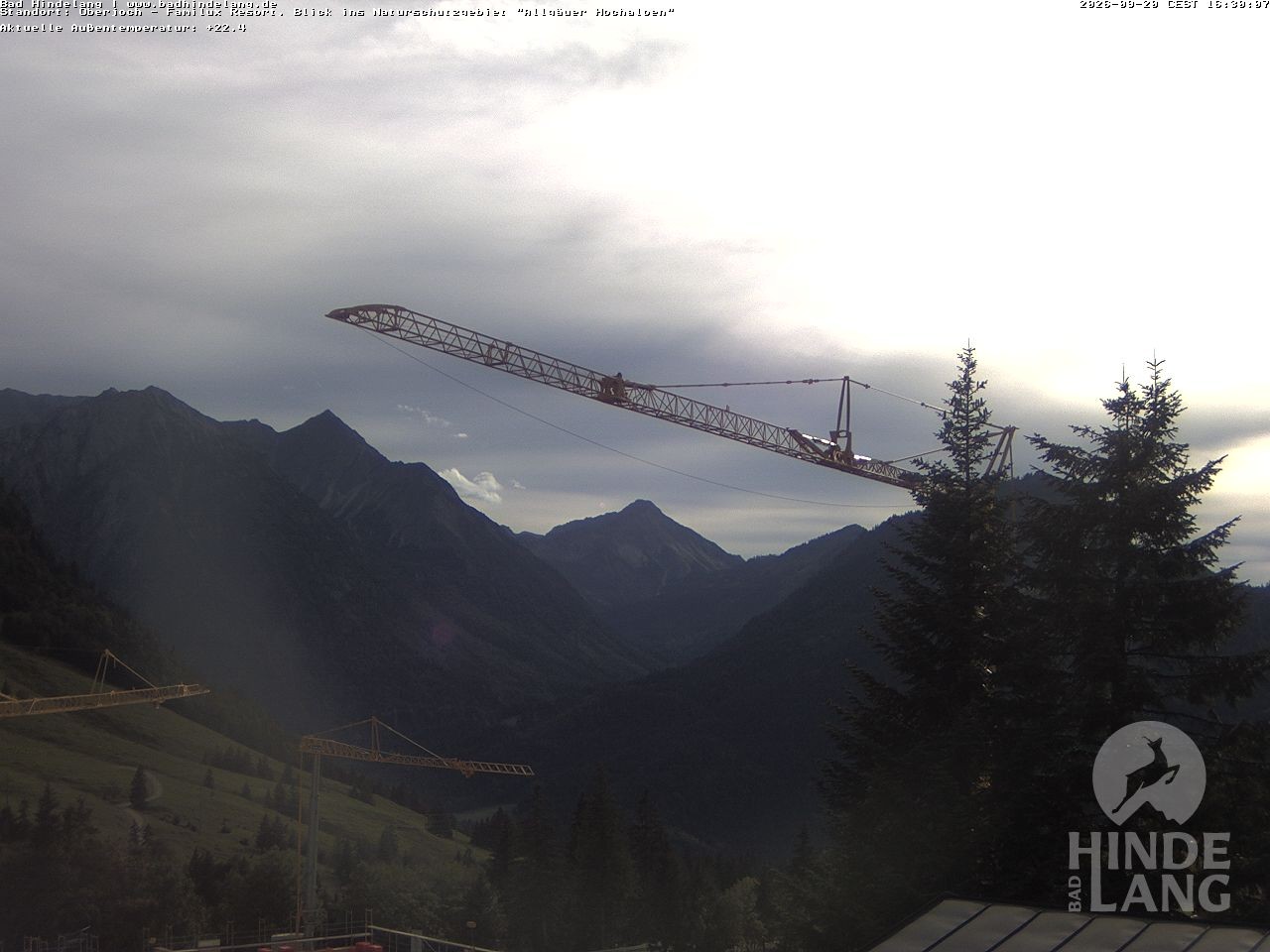 Archiv Foto Webcam Naturschutzgebiet "Allgäuer Hochalpen" vom Kinderhotel Oberjoch aus gesehen