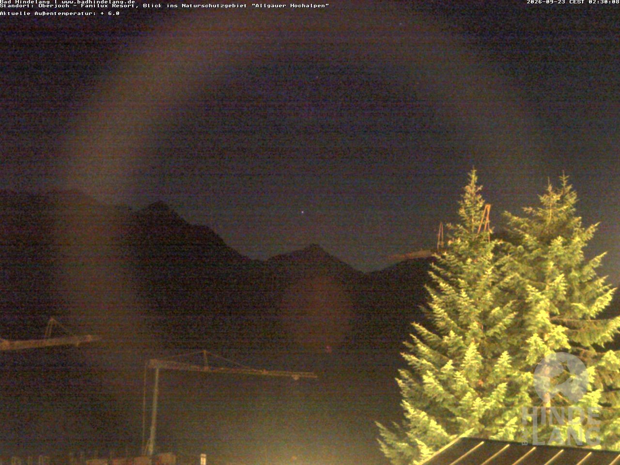 Archiv Foto Webcam Naturschutzgebiet "Allgäuer Hochalpen" vom Kinderhotel Oberjoch aus gesehen