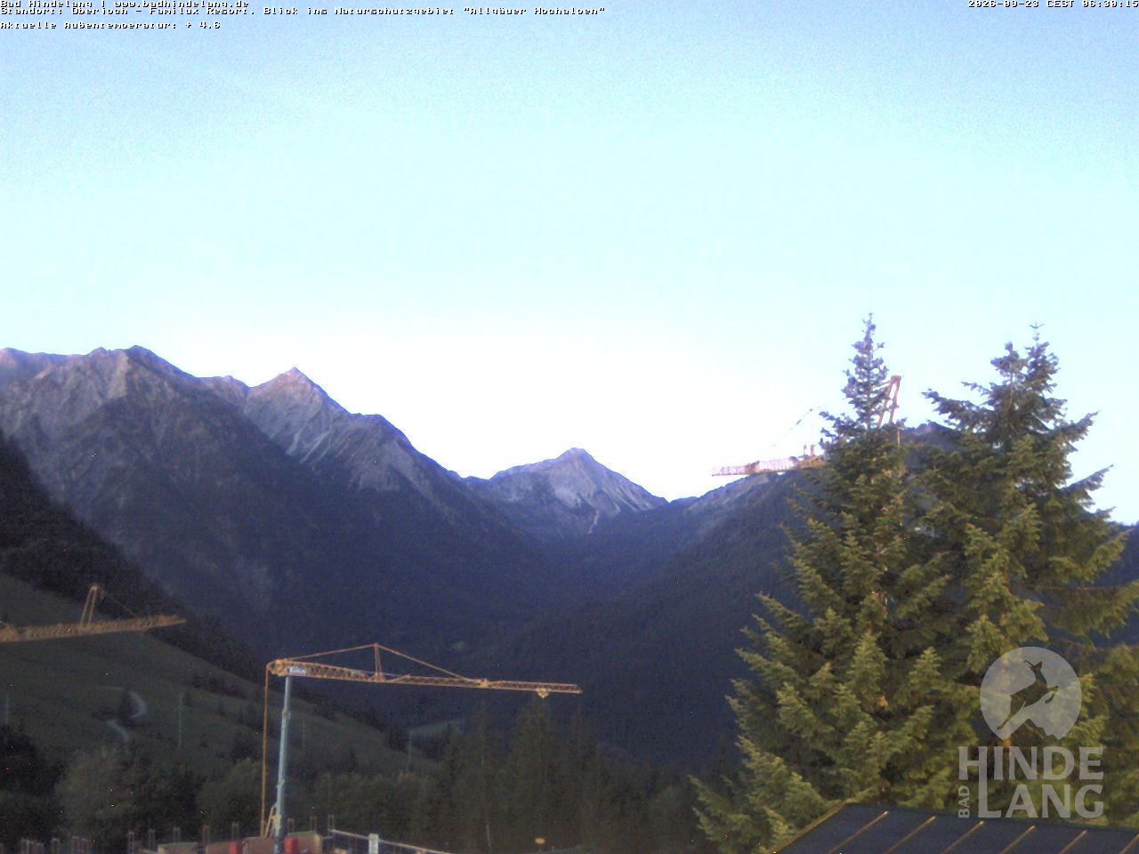 Archiv Foto Webcam Naturschutzgebiet "Allgäuer Hochalpen" vom Kinderhotel Oberjoch aus gesehen