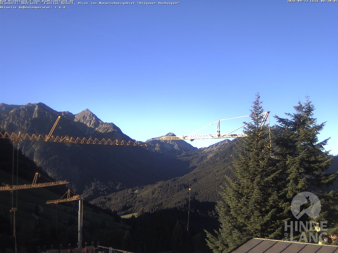 Archiv Foto Webcam Naturschutzgebiet "Allgäuer Hochalpen" vom Kinderhotel Oberjoch aus gesehen