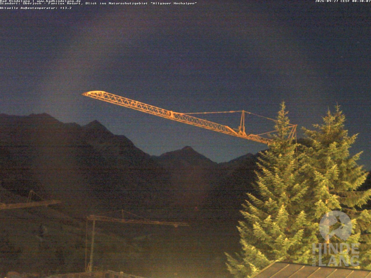 Archiv Foto Webcam Naturschutzgebiet "Allgäuer Hochalpen" vom Kinderhotel Oberjoch aus gesehen