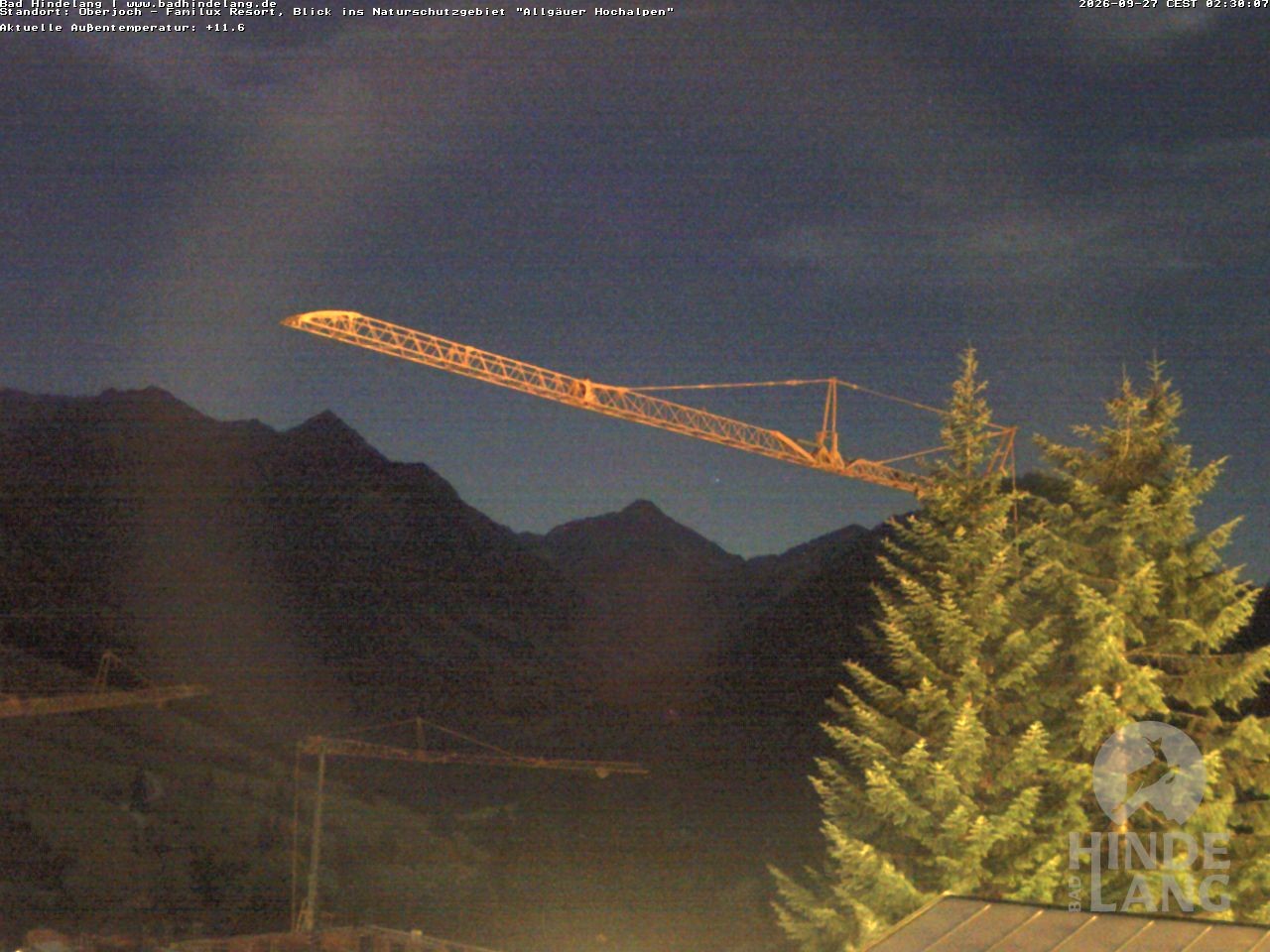 Archiv Foto Webcam Naturschutzgebiet "Allgäuer Hochalpen" vom Kinderhotel Oberjoch aus gesehen