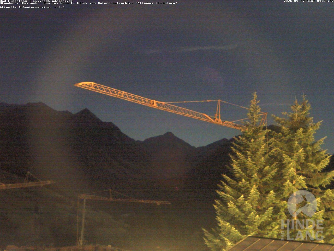 Archiv Foto Webcam Naturschutzgebiet "Allgäuer Hochalpen" vom Kinderhotel Oberjoch aus gesehen