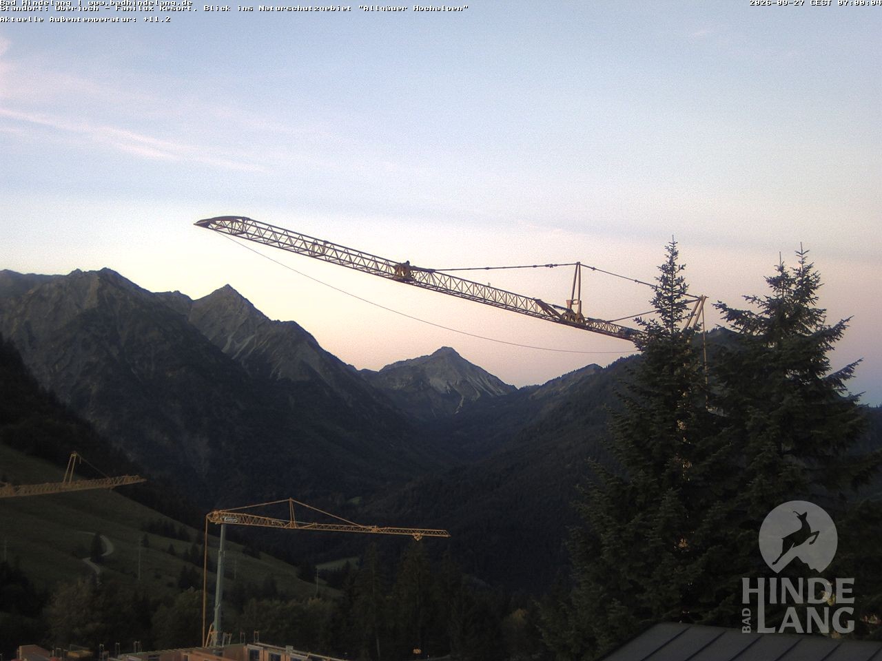Archiv Foto Webcam Naturschutzgebiet "Allgäuer Hochalpen" vom Kinderhotel Oberjoch aus gesehen