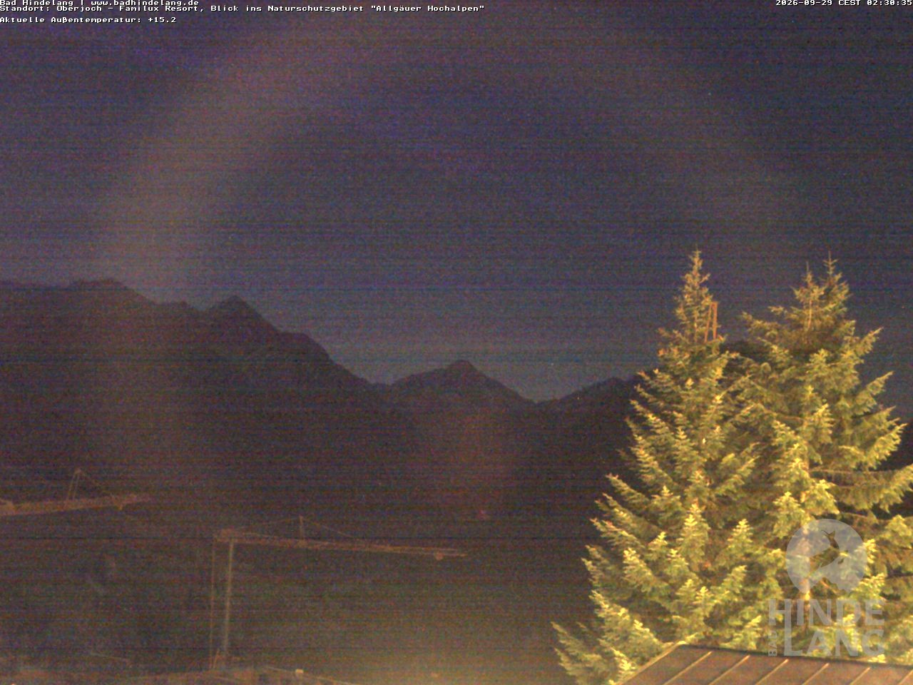 Archiv Foto Webcam Naturschutzgebiet "Allgäuer Hochalpen" vom Kinderhotel Oberjoch aus gesehen
