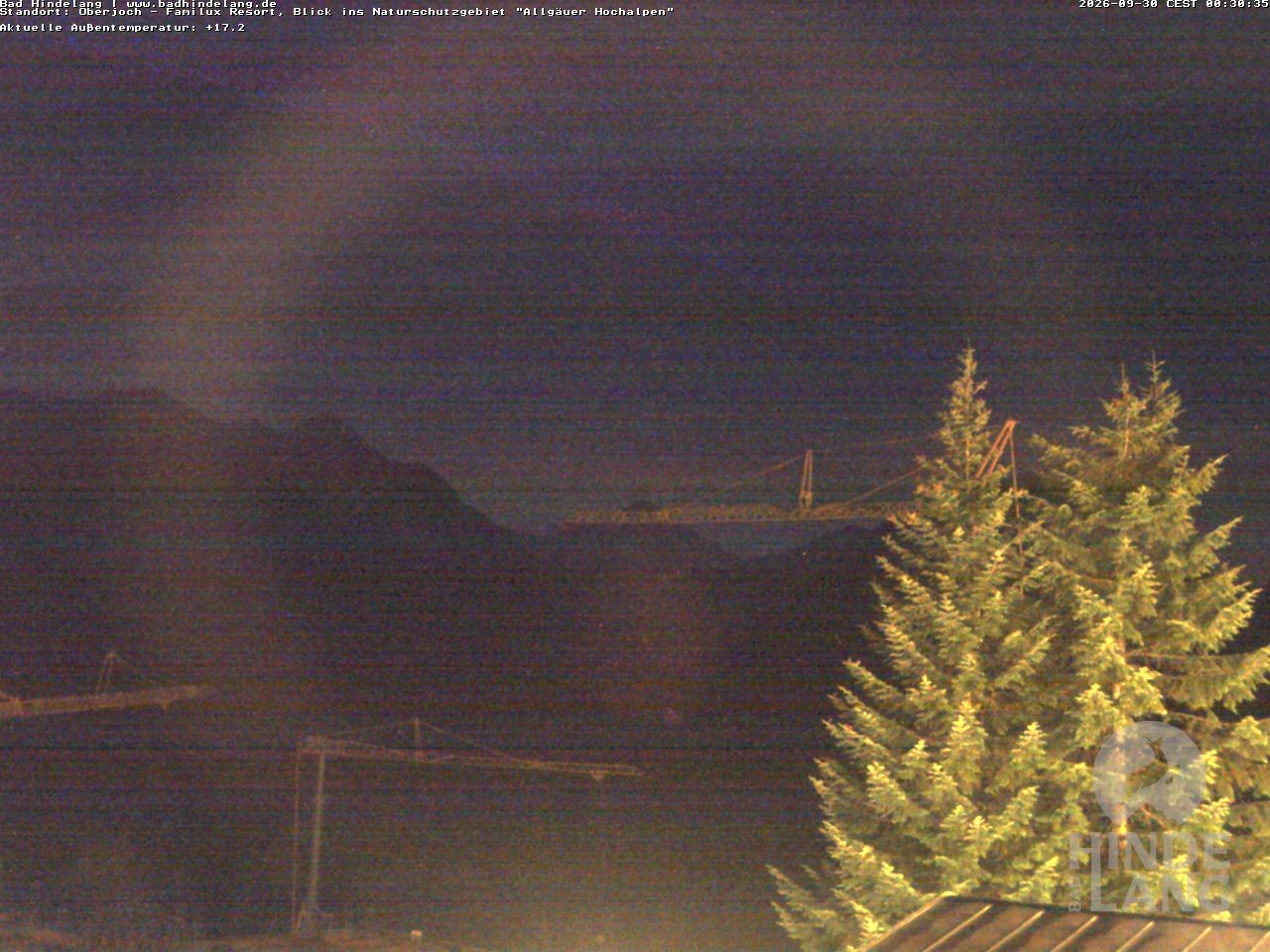 Archiv Foto Webcam Naturschutzgebiet "Allgäuer Hochalpen" vom Kinderhotel Oberjoch aus gesehen