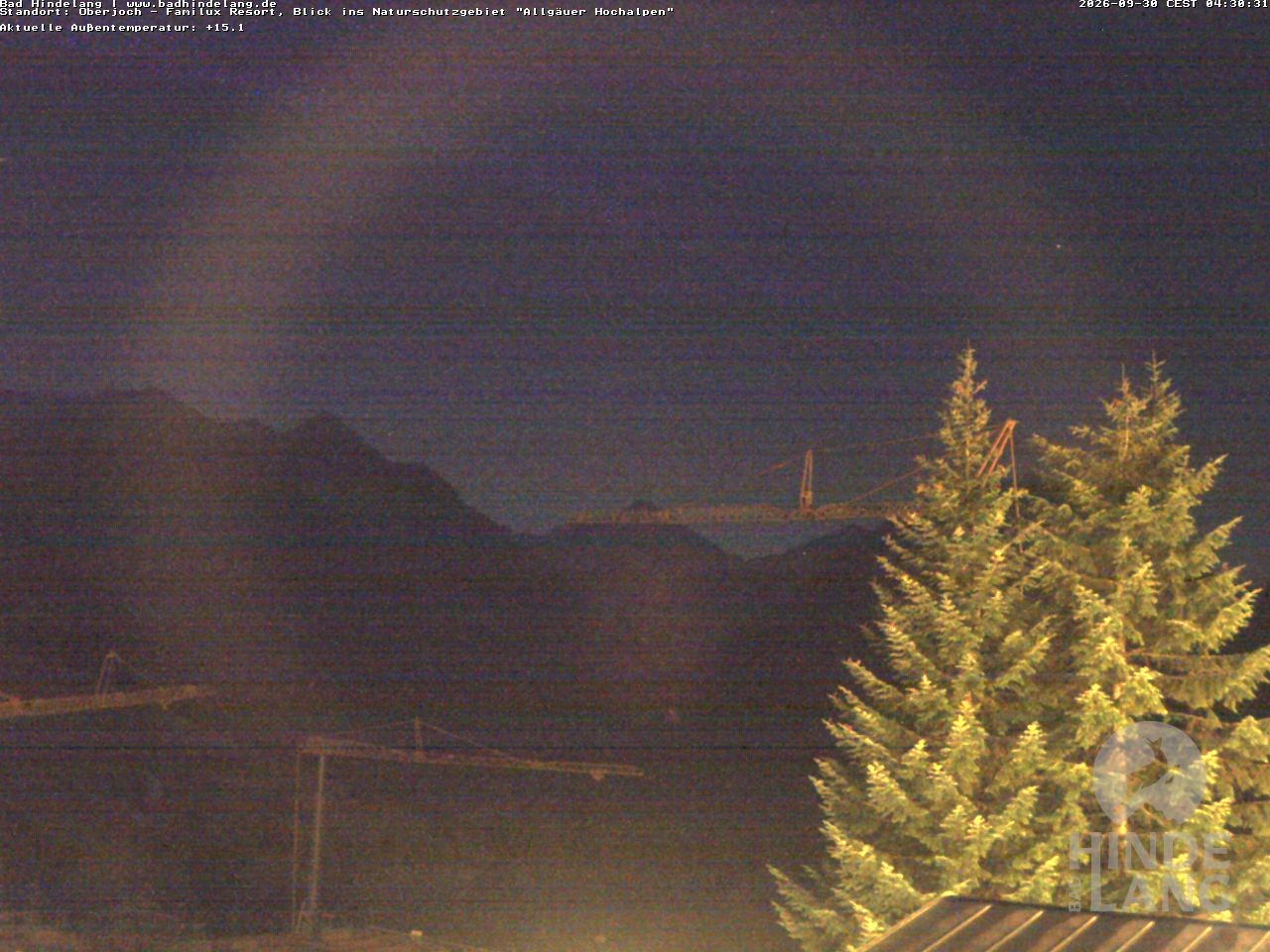 Archiv Foto Webcam Naturschutzgebiet "Allgäuer Hochalpen" vom Kinderhotel Oberjoch aus gesehen