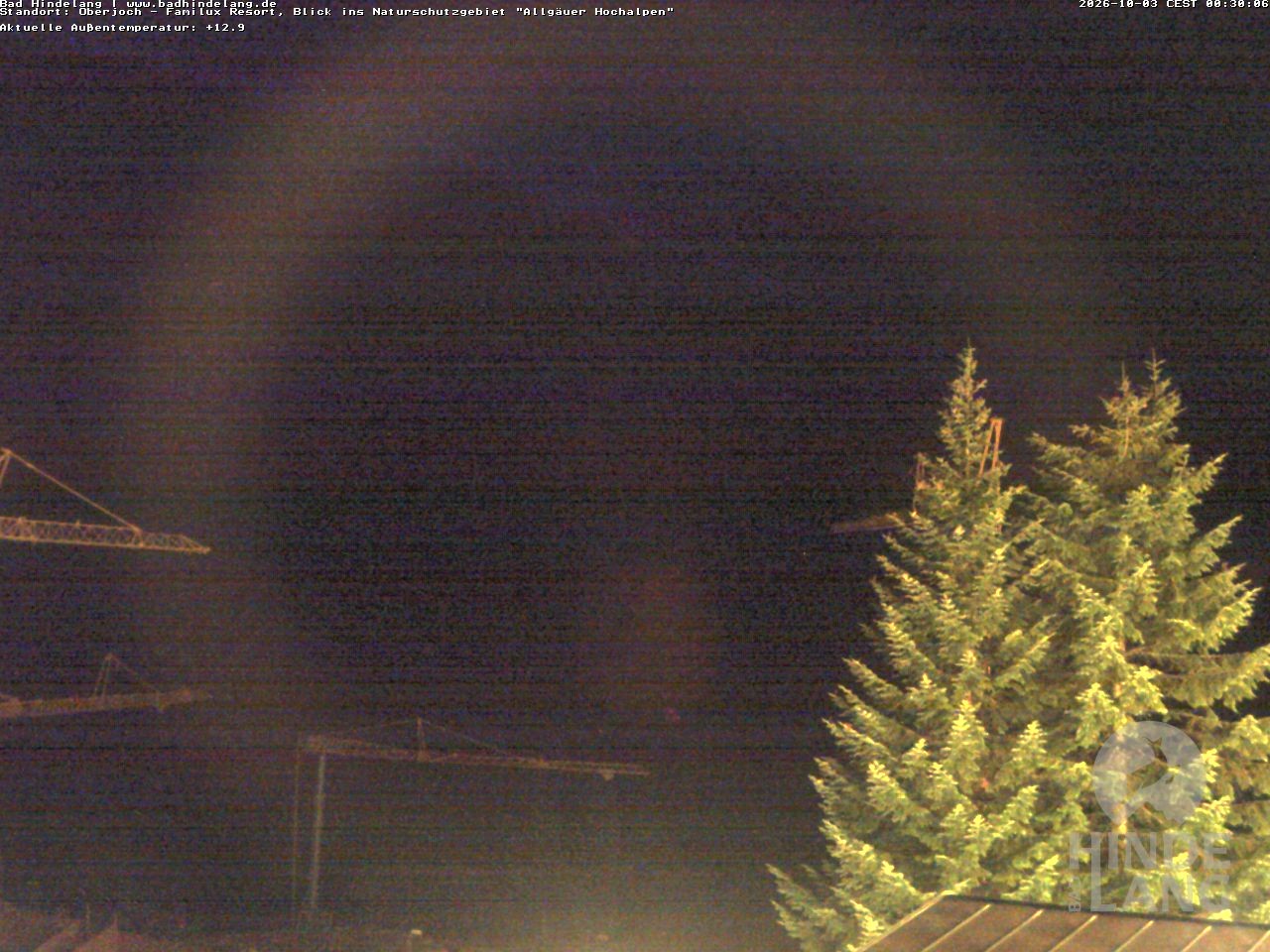 Archiv Foto Webcam Naturschutzgebiet "Allgäuer Hochalpen" vom Kinderhotel Oberjoch aus gesehen