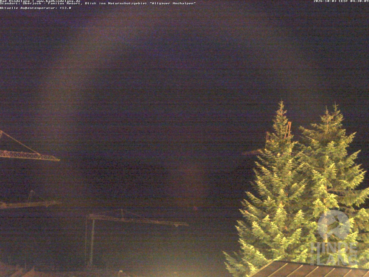 Archiv Foto Webcam Naturschutzgebiet "Allgäuer Hochalpen" vom Kinderhotel Oberjoch aus gesehen
