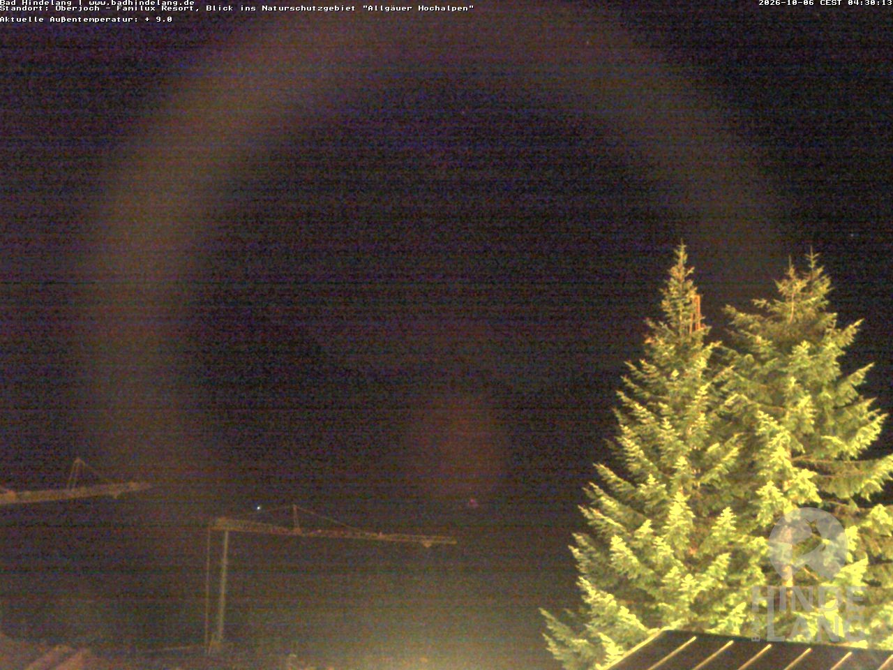 Archiv Foto Webcam Naturschutzgebiet "Allgäuer Hochalpen" vom Kinderhotel Oberjoch aus gesehen