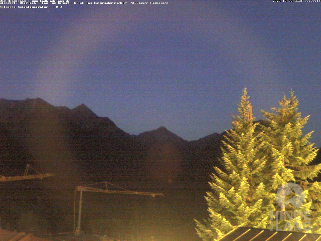 Archiv Foto Webcam Naturschutzgebiet "Allgäuer Hochalpen" vom Kinderhotel Oberjoch aus gesehen