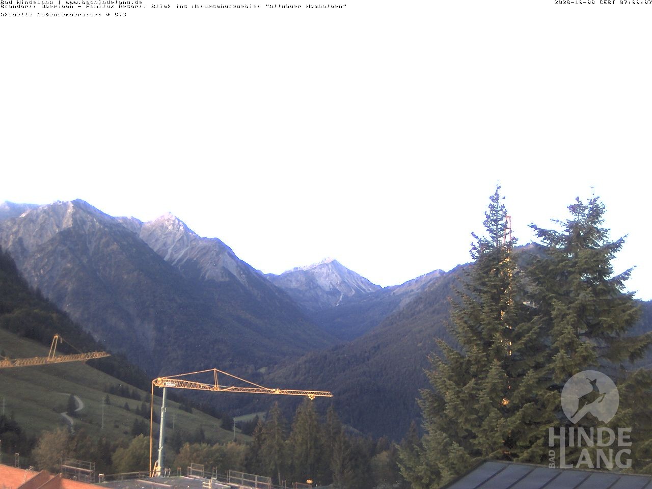 Archiv Foto Webcam Naturschutzgebiet "Allgäuer Hochalpen" vom Kinderhotel Oberjoch aus gesehen