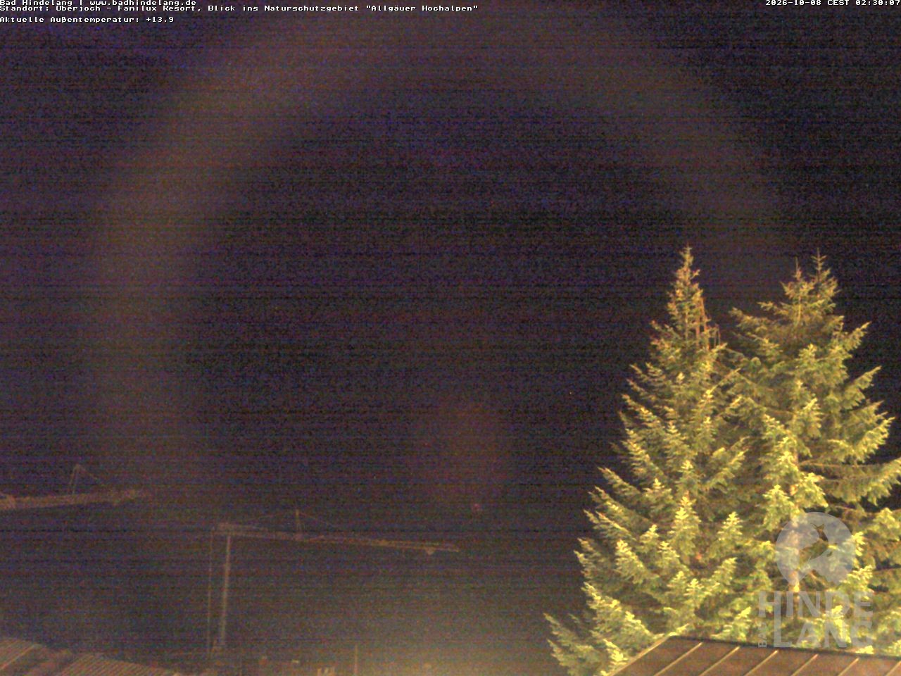 Archived image Webcam Kids hotel Oberjoch: view at the nature reseve "Allgäuer Hochalpen"
