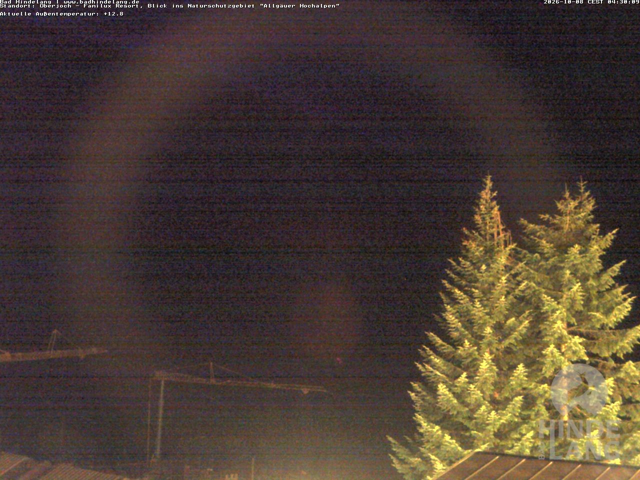 Archived image Webcam Kids hotel Oberjoch: view at the nature reseve "Allgäuer Hochalpen"