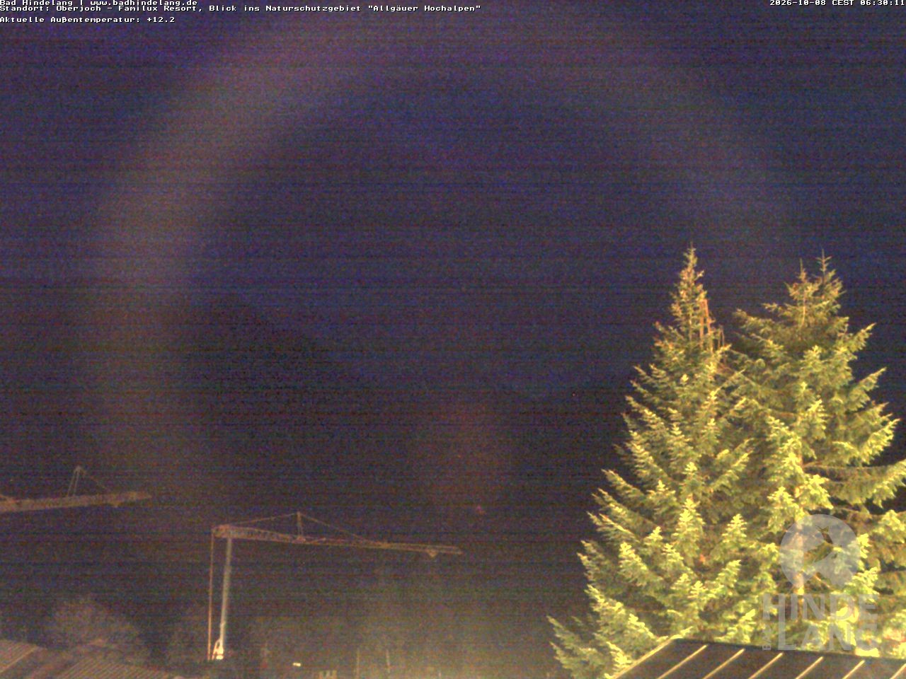 Archived image Webcam Kids hotel Oberjoch: view at the nature reseve "Allgäuer Hochalpen"