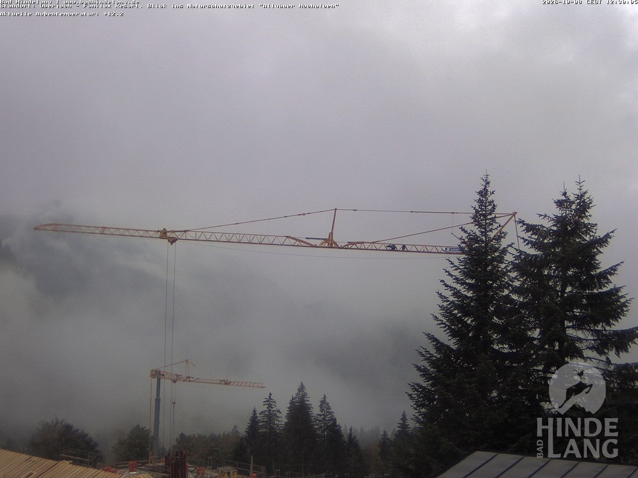 Archived image Webcam Kids hotel Oberjoch: view at the nature reseve "Allgäuer Hochalpen"