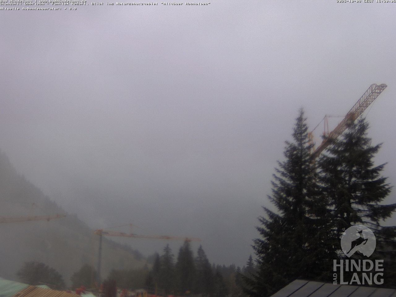 Archived image Webcam Kids hotel Oberjoch: view at the nature reseve "Allgäuer Hochalpen"