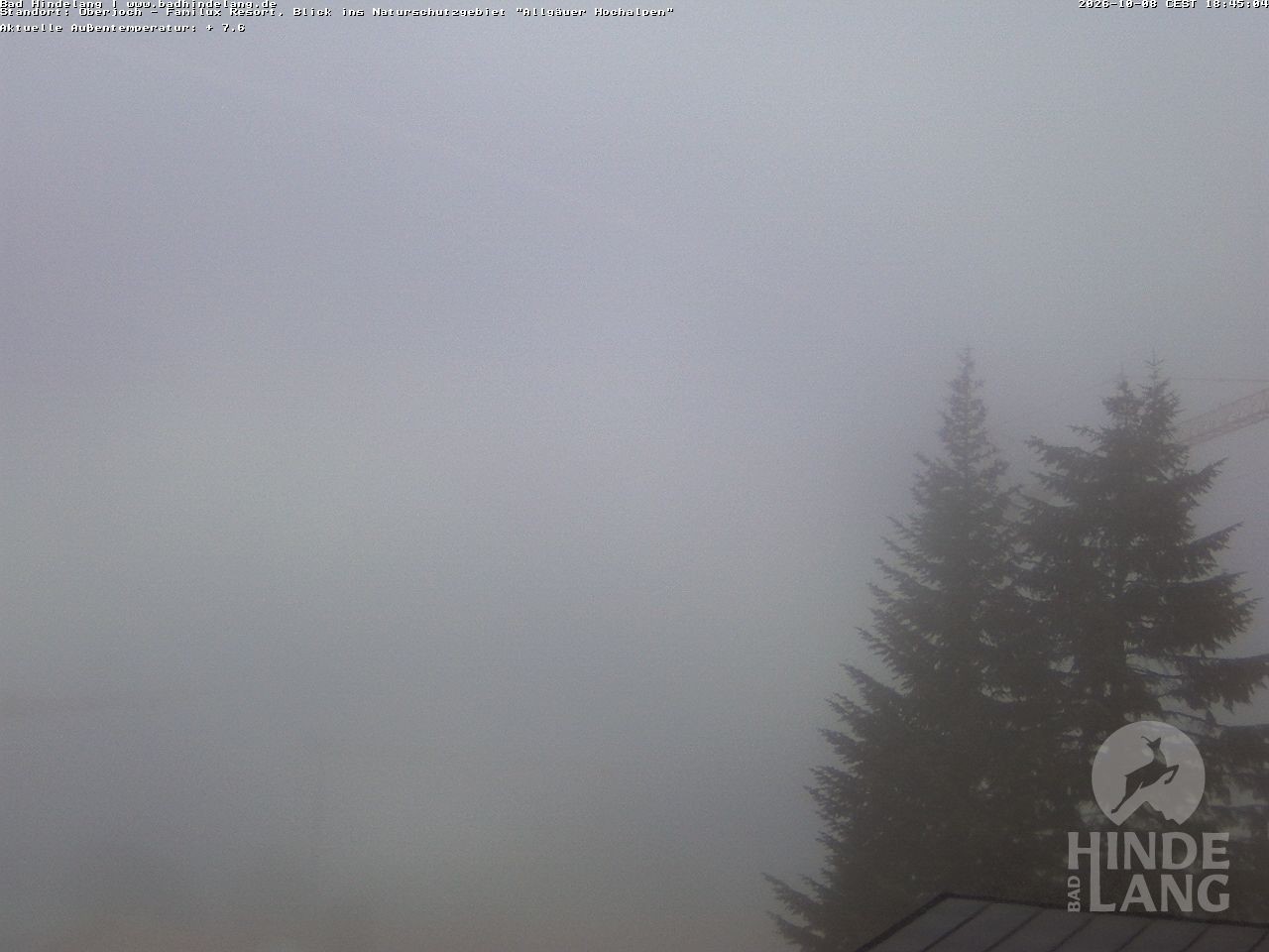 Archived image Webcam Kids hotel Oberjoch: view at the nature reseve "Allgäuer Hochalpen"