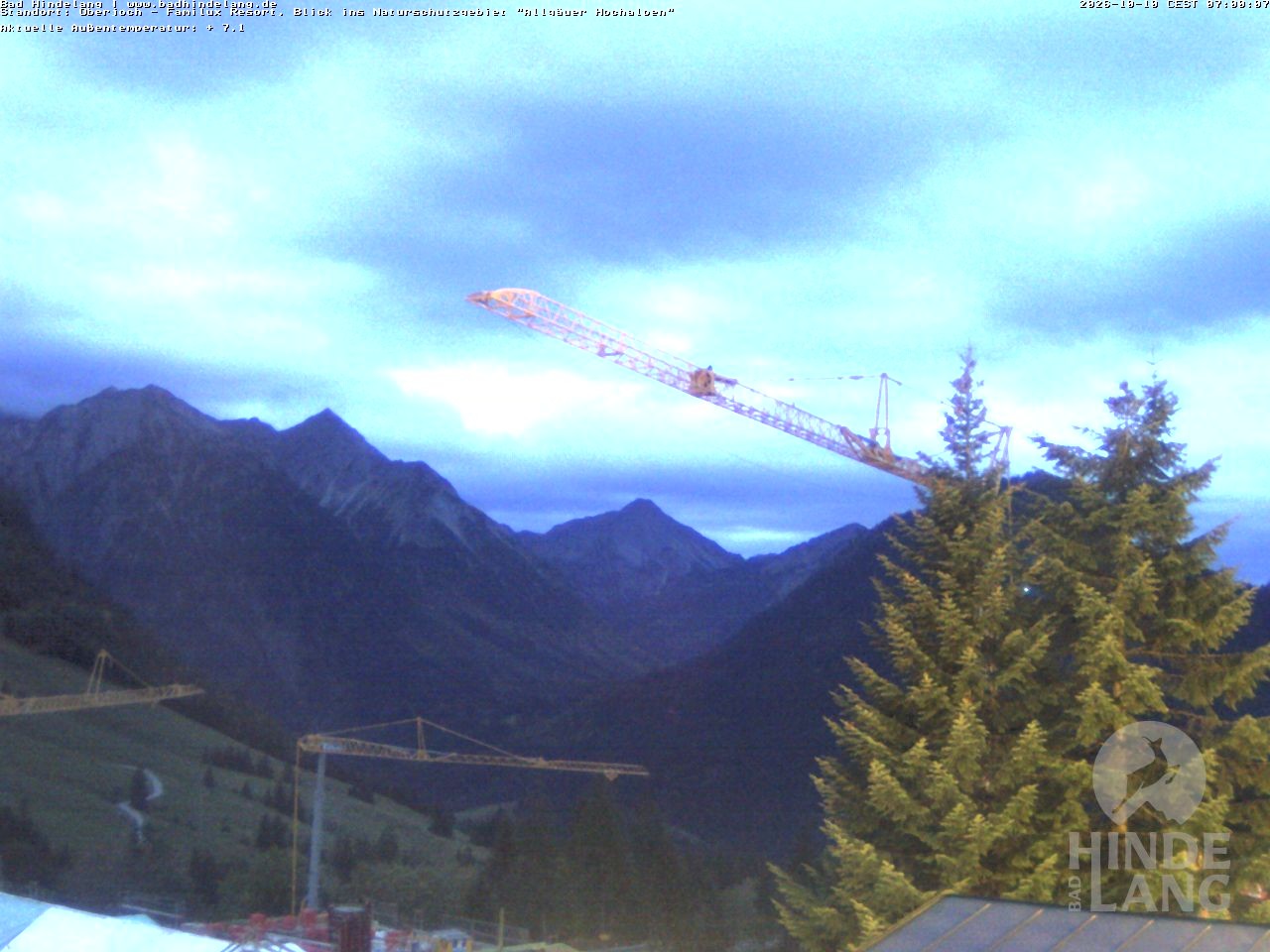 Archiv Foto Webcam Naturschutzgebiet "Allgäuer Hochalpen" vom Kinderhotel Oberjoch aus gesehen