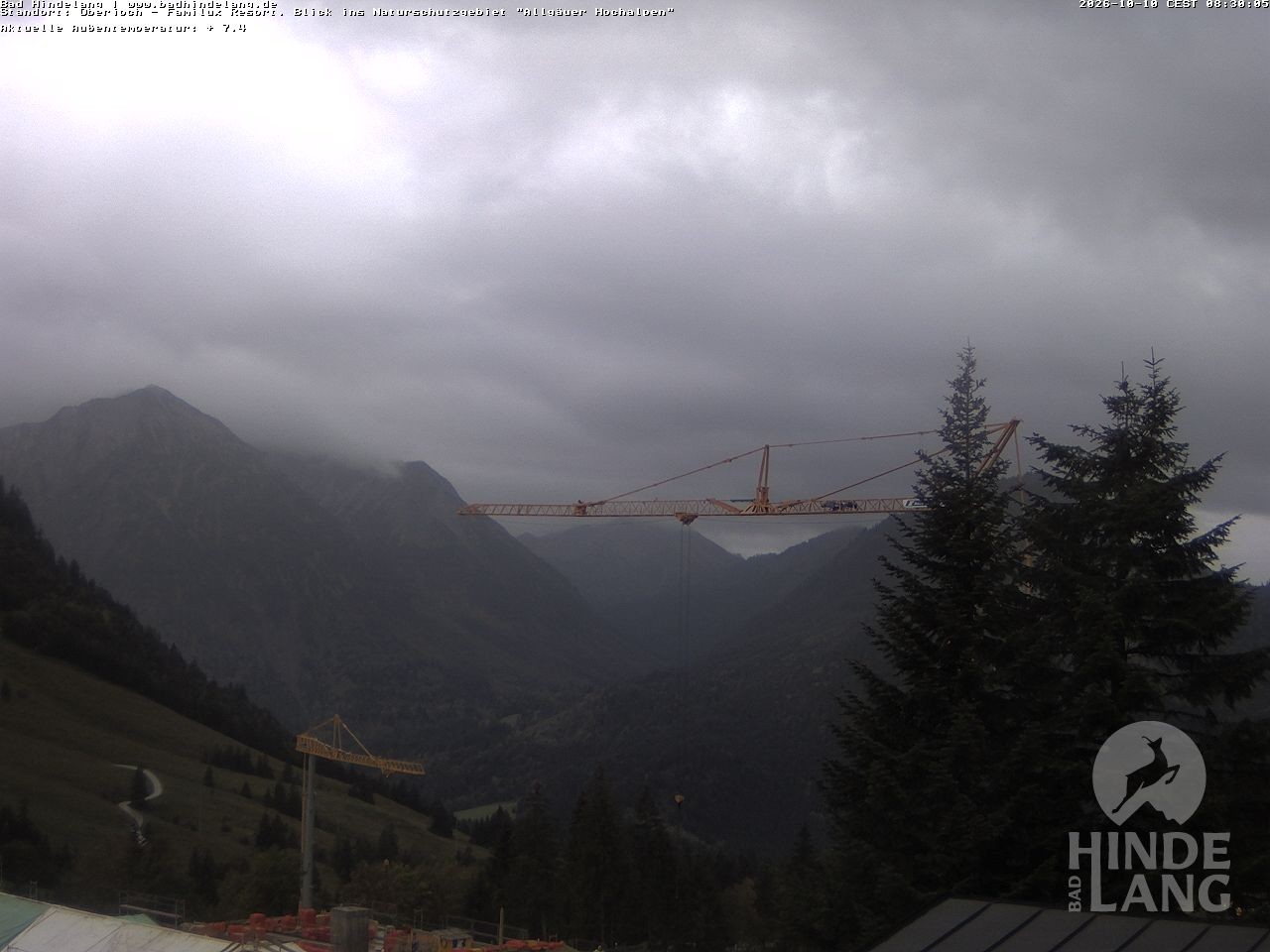 Archiv Foto Webcam Naturschutzgebiet "Allgäuer Hochalpen" vom Kinderhotel Oberjoch aus gesehen
