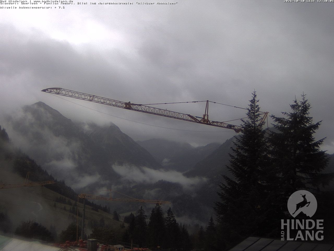 Archiv Foto Webcam Naturschutzgebiet "Allgäuer Hochalpen" vom Kinderhotel Oberjoch aus gesehen