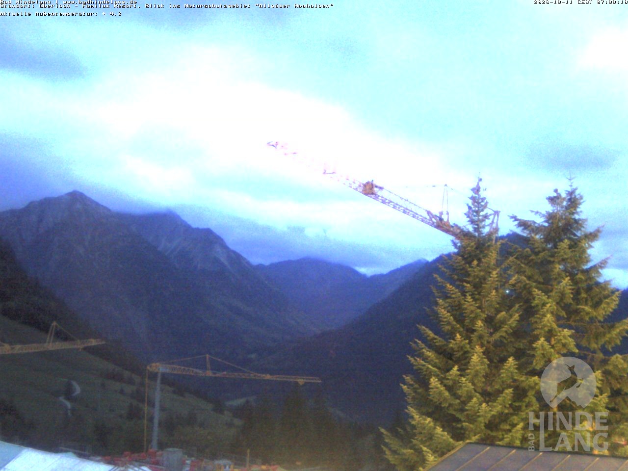 Archiv Foto Webcam Naturschutzgebiet "Allgäuer Hochalpen" vom Kinderhotel Oberjoch aus gesehen
