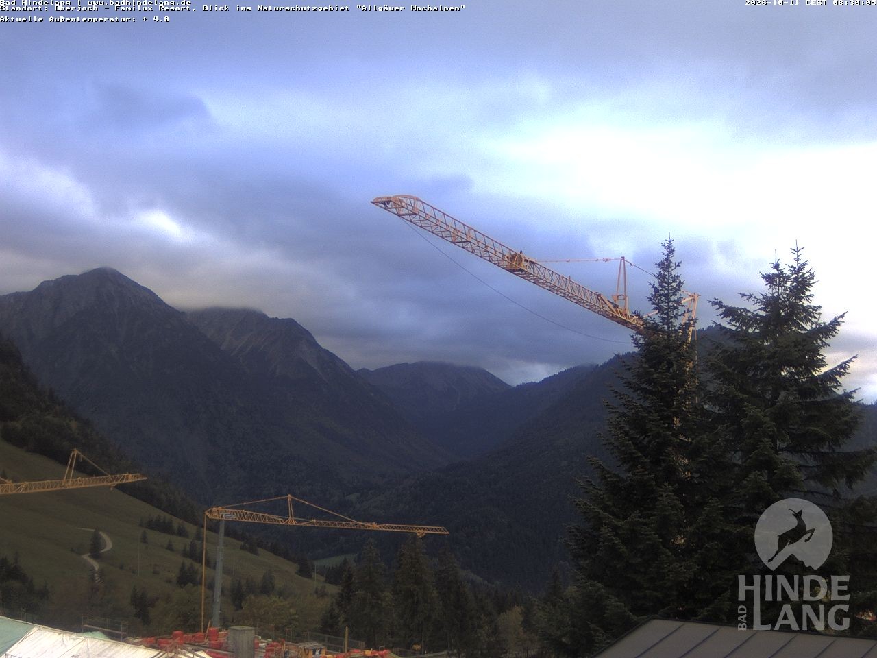Archiv Foto Webcam Naturschutzgebiet "Allgäuer Hochalpen" vom Kinderhotel Oberjoch aus gesehen