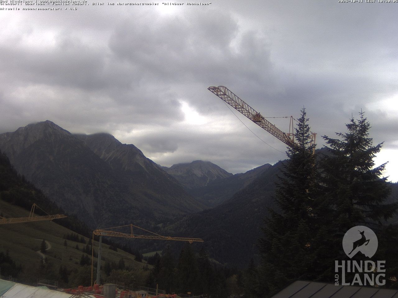 Archiv Foto Webcam Naturschutzgebiet "Allgäuer Hochalpen" vom Kinderhotel Oberjoch aus gesehen