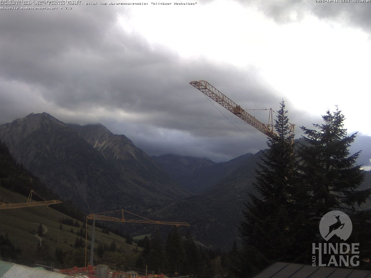 Archiv Foto Webcam Naturschutzgebiet "Allgäuer Hochalpen" vom Kinderhotel Oberjoch aus gesehen