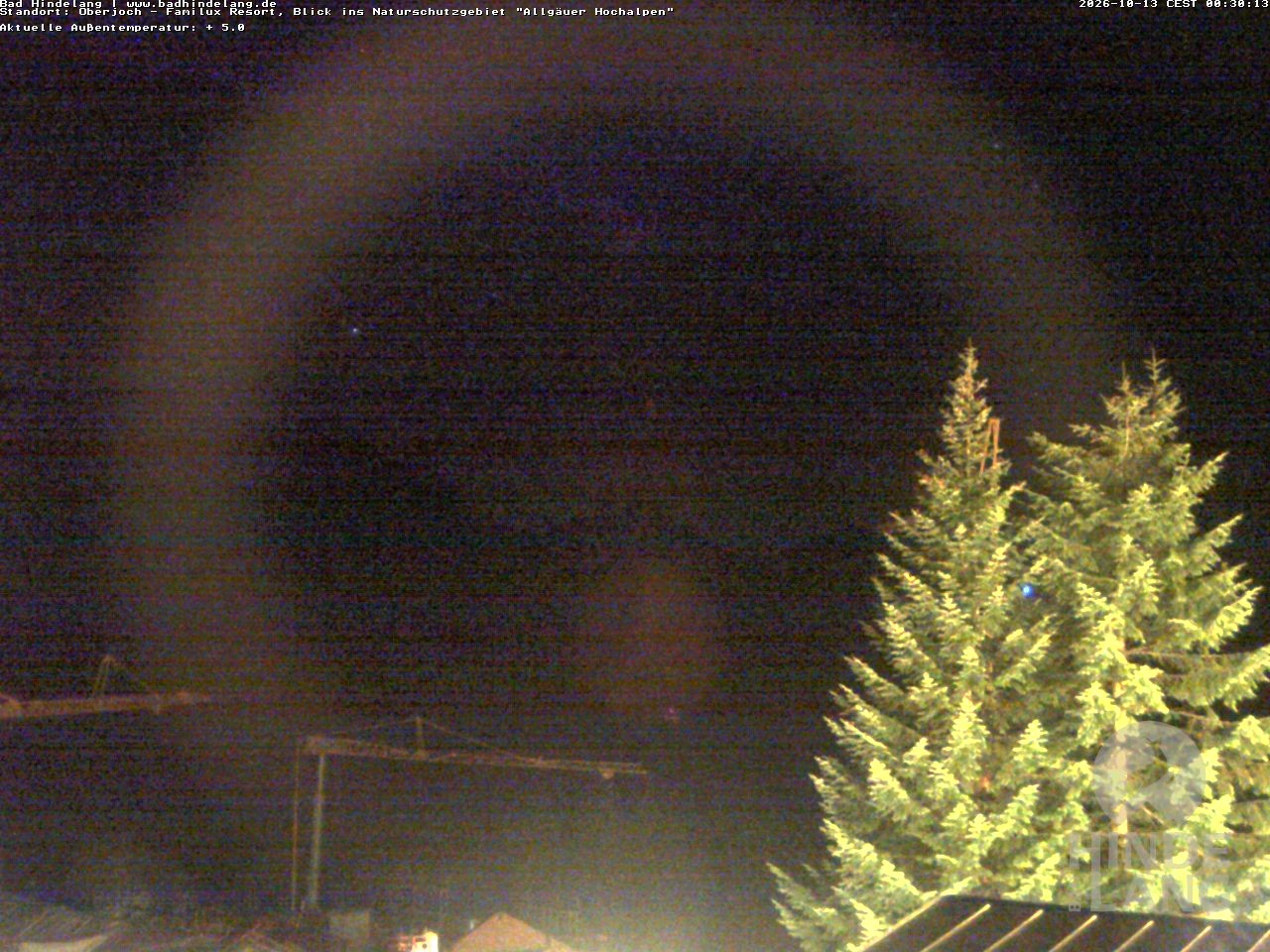 Archiv Foto Webcam Naturschutzgebiet "Allgäuer Hochalpen" vom Kinderhotel Oberjoch aus gesehen