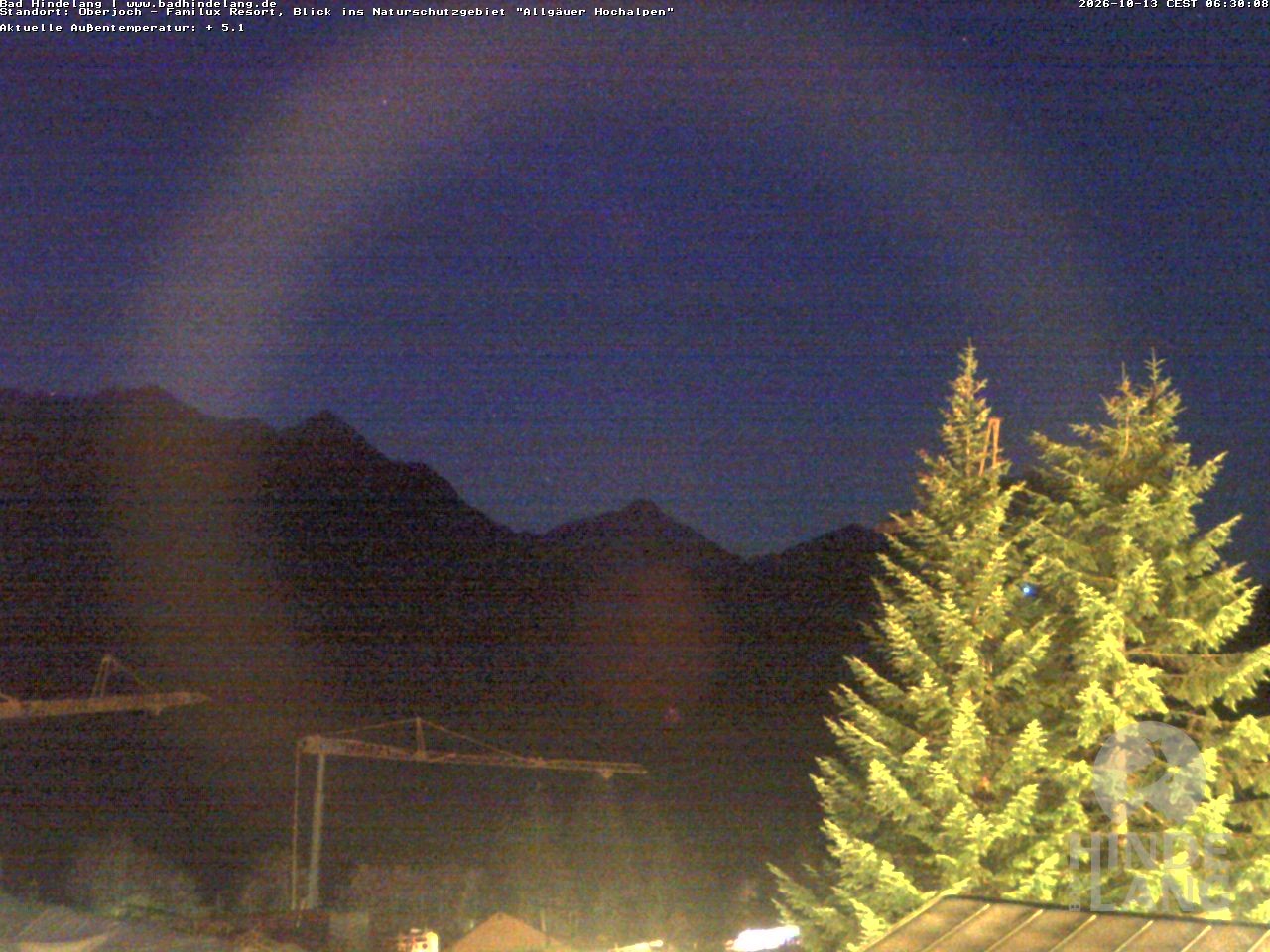 Archiv Foto Webcam Naturschutzgebiet "Allgäuer Hochalpen" vom Kinderhotel Oberjoch aus gesehen
